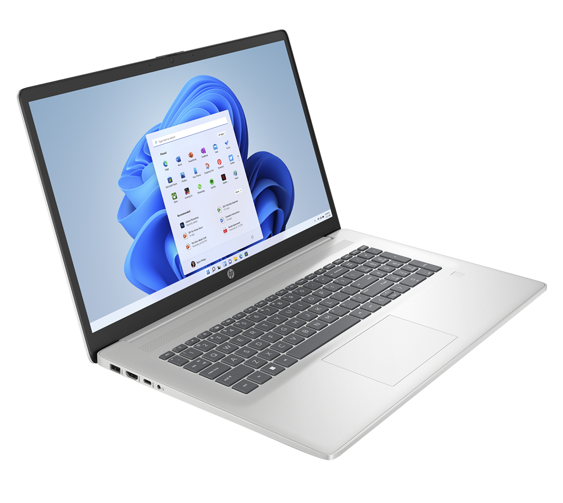 Laptop HP 17-cn3008ca / 837W8UA / Intel i5-13 / 16GB / SSD 1TB / Intel Xe / FullHD / Win 11 / Srebrny