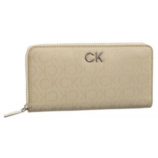 Portfel CK Daily Lg Z/A Wallet Epi Mono Stoney Beige/Epi Mono K60K611771 PEA (CK459-a) Calvin Klein