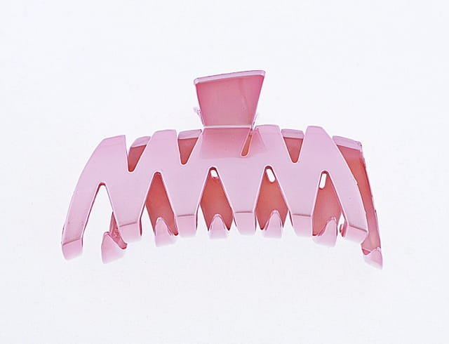 Klamra francuska do włosów różowa 4,5x9 cm