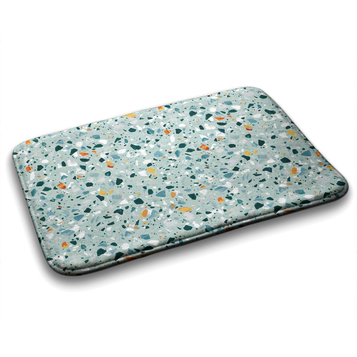 Dywanik z Modnym Wzorem do Łazienki 75x45 cm - Plamki Abstrakcja