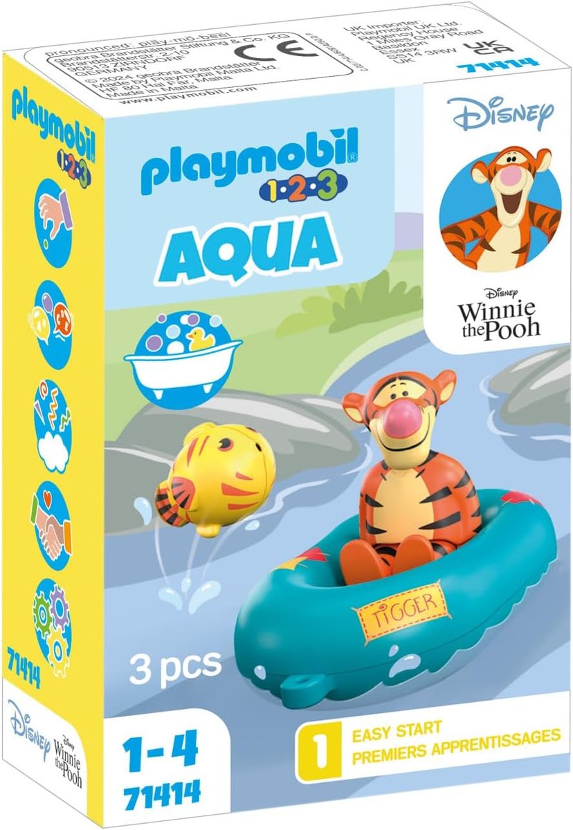 Playmobil 71414 1-2-3 Disney Tygrys i wycieczka pontonem