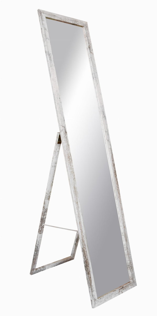 Lustro stojące do garderoby skandynawskie Sosna Bielona 155x36 BD art
