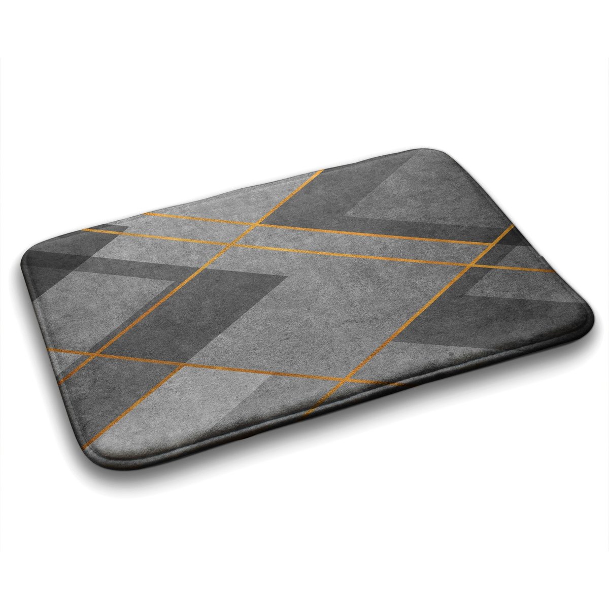 Do Łazienki Dywanik Antypoślizgowy 75x45 cm - Geometryczne wzory