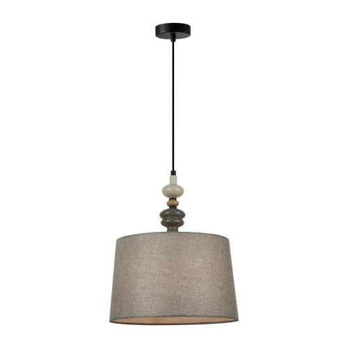 Nerom D34 lampa wisząca 1xE27 czarna PND-22374B-BK