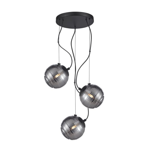 Perona lampa wisząca 3xG9 czarna PND-92389-3A-BK