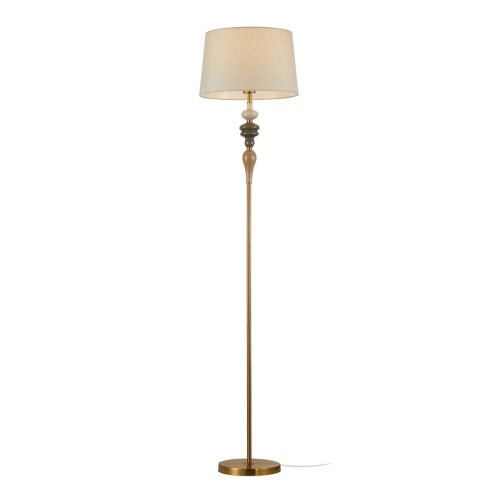 Moren lampa podłogowa 1xE27 brąz antyczny FL-84678A-AB