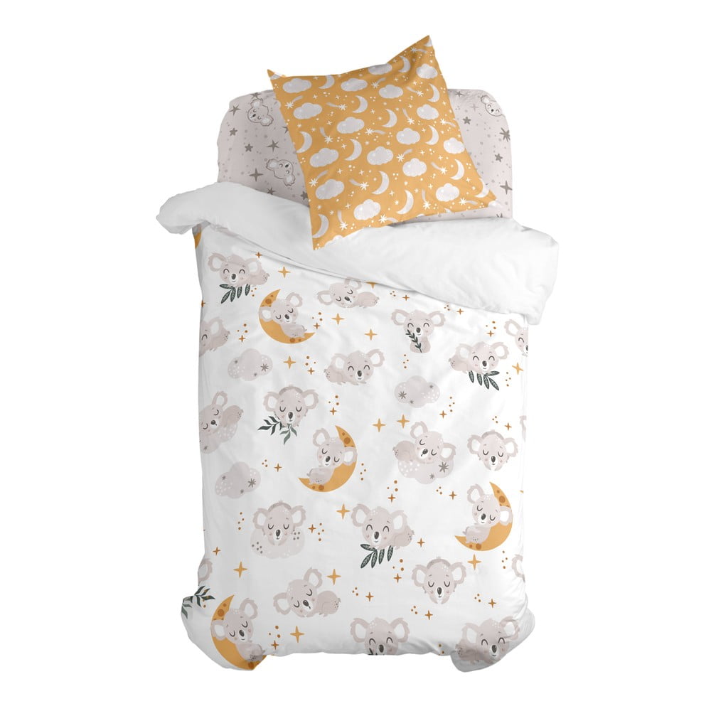 Bawełniana pościel dziecięca jednoosobowa 140x200 cm Baby koala – Moshi Moshi