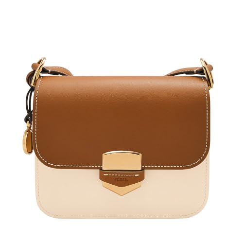 Fossil Women's Lennox Crossover Body Bag, biała, biały