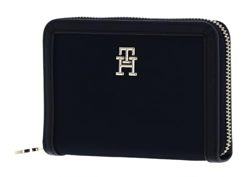 Tommy Hilfiger Damskie portfele TH Essential S MED ZA, niebieski (Space Blue), jeden rozmiar, niebieski (Kosmiczny Błękit), One Size
