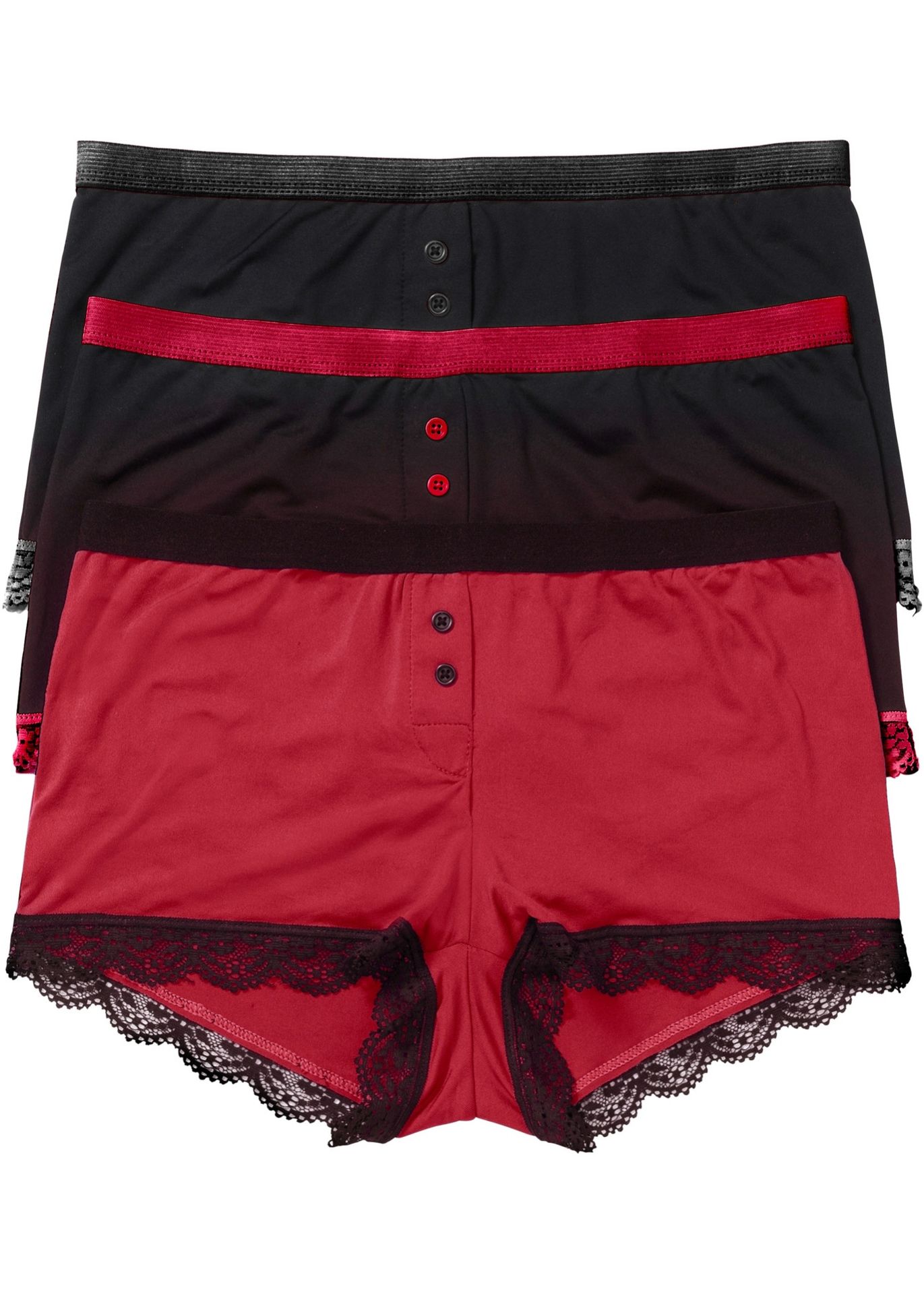 Bokserki damskie z mikrofazy (3 pary) - bonprix