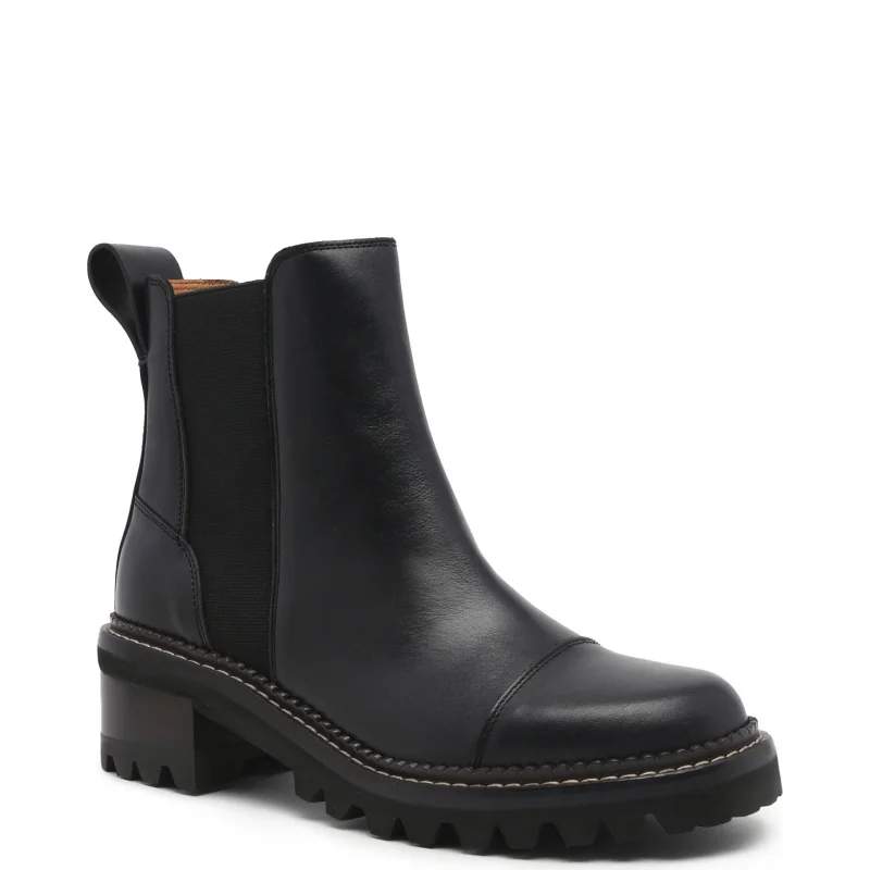 See By Chloé Skórzane botki MALLORY