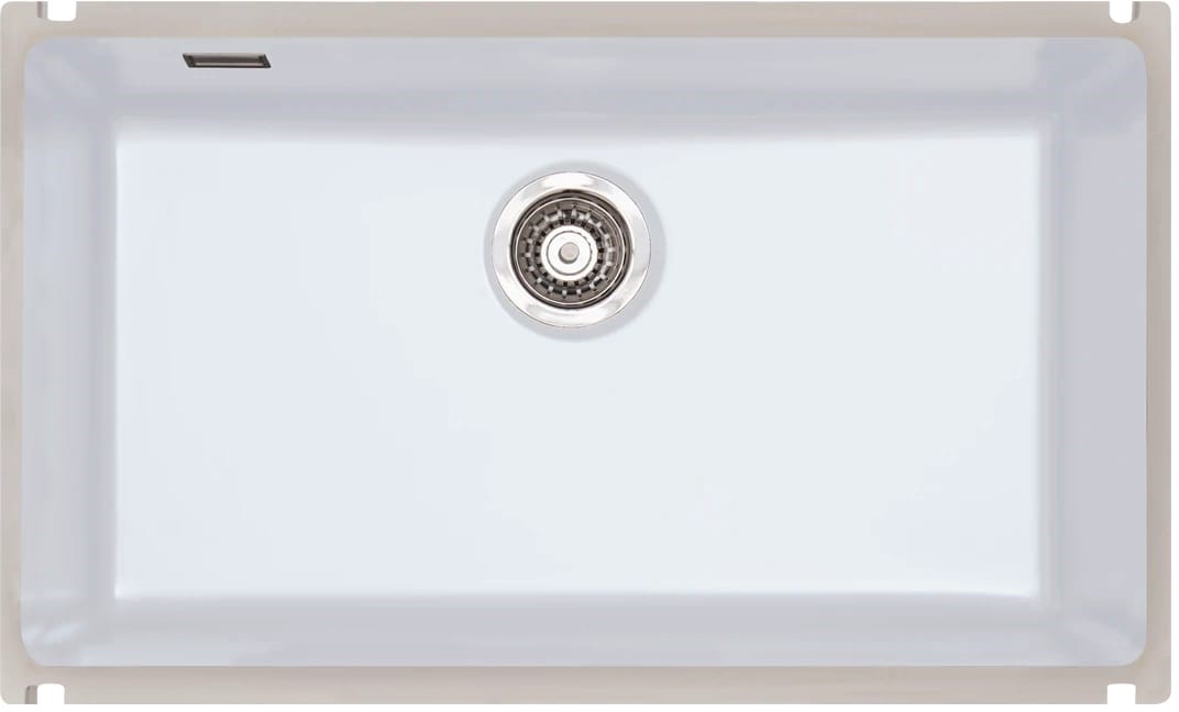 Zlew ceramiczny SONRA LAGOS 700-U CRISTA WHITE (58 biały połysk)