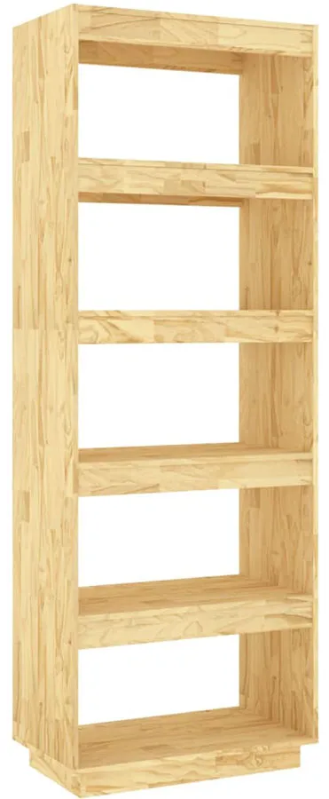 Drewniany sosnowy regał z 5 półkami D8-L37