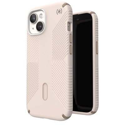 Etui SPECK Presidio2 Grip ClickLock & MagSafe do Apple iPhone 13/14/15 Beżowy