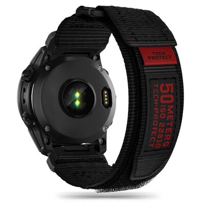 Pasek TECH-PROTECT Scout Pro do Garmin Fenix 3/5X/3HR/5X Plus/6X/6X Pro/7X Czarny