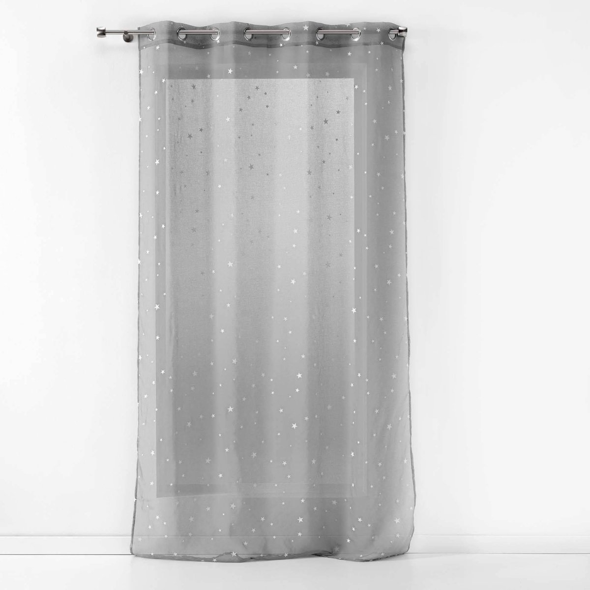 Zasłona na przelotkach ze wzorem, gwiazdki świecące w ciemności FLUO NIGHT