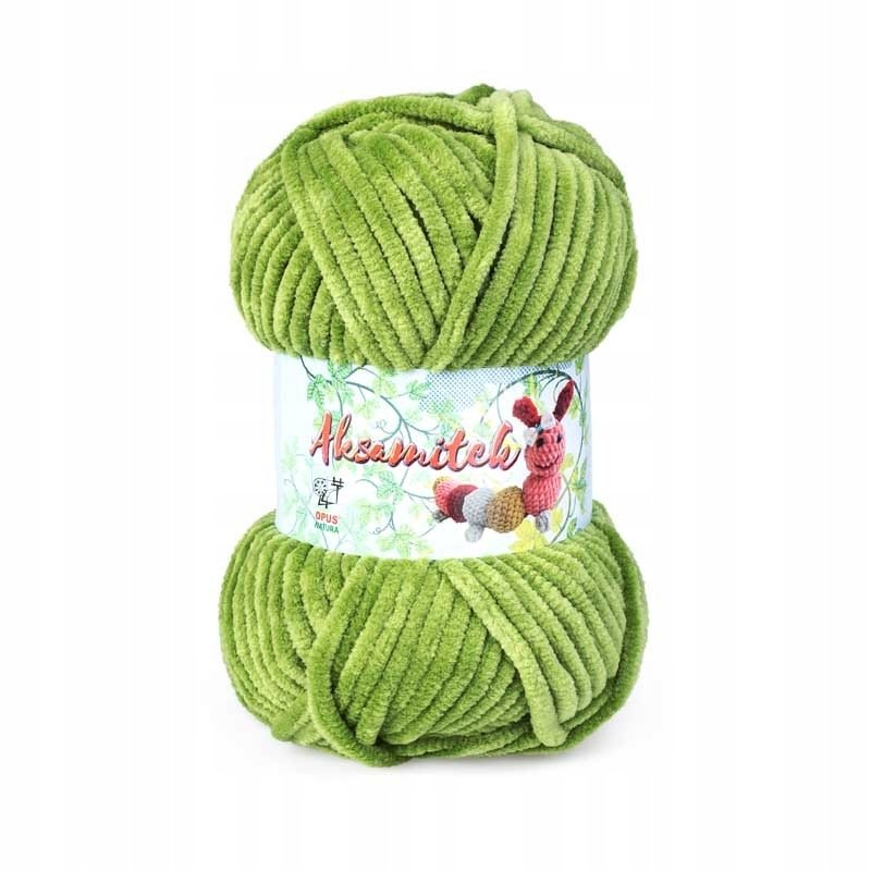 Włóczka Aksamitek Opus Kolor Zielony 122