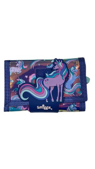 Smiggle -  portfel błyszczący jednorożec