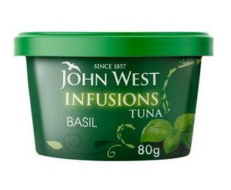 John West Infusions Tuna Basil 80g