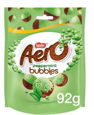 Nestle-Aero peppermint bubbles czekoladki o smaku mięty 92g