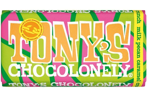 Tony`s Chocolonely milk pecan caramel crunch 180g