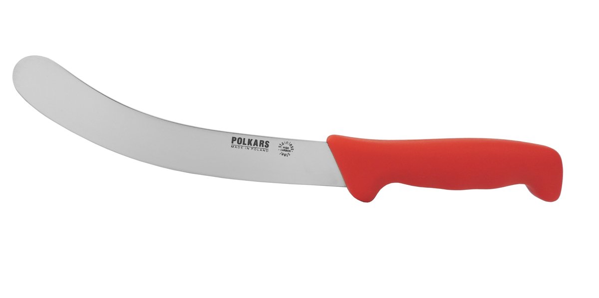 Polkars nóż masarski  nr 08 czerwony (17,5cm)