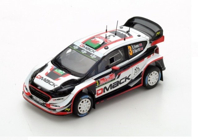 Spark Model Ford Fiesta Wrc #3 Winner Gb 2017 Evans 1:43 S5174