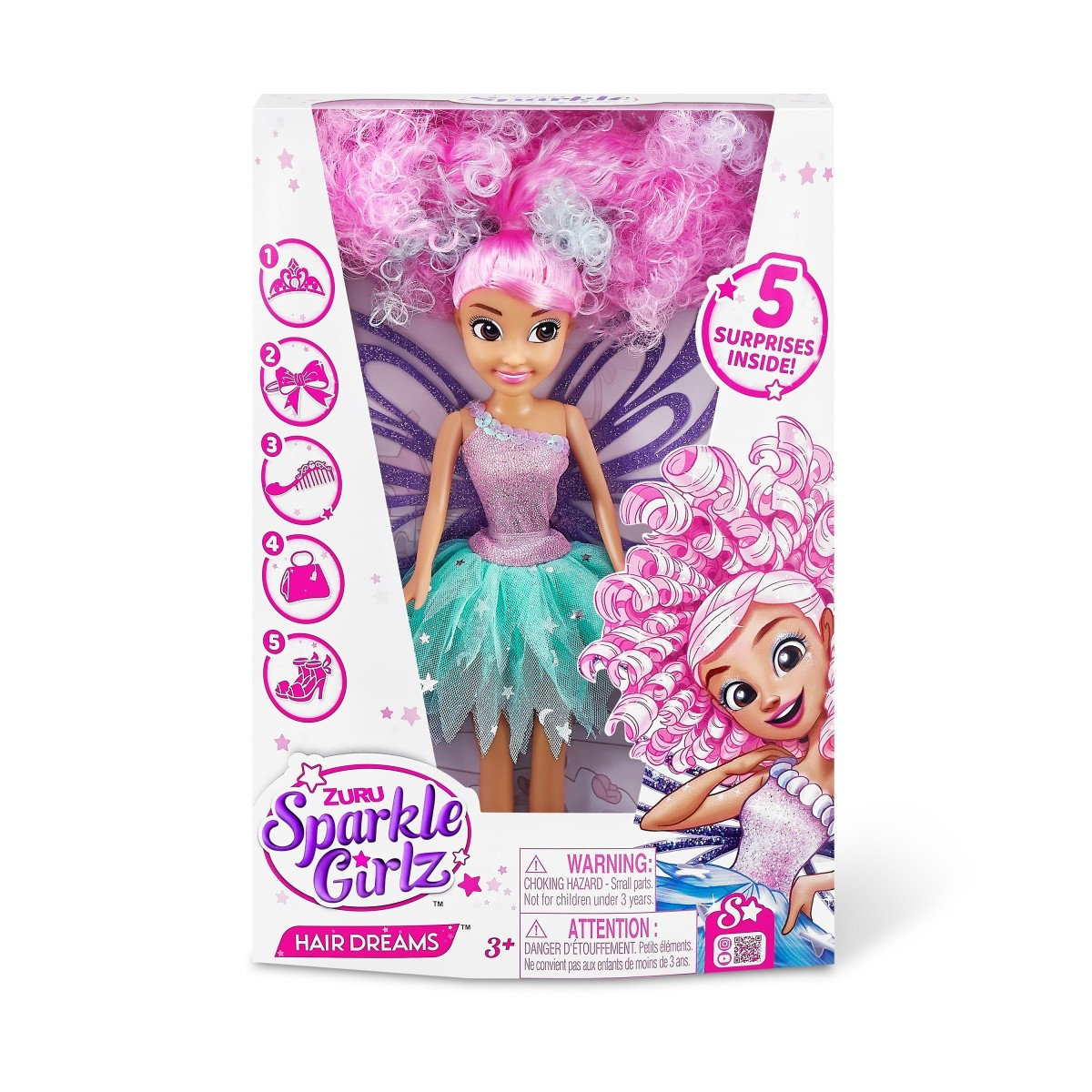 Zuru Sparkle Girlz Lalka 10.5 Cala Sparkle Girlz Wymarzone Stylizacje