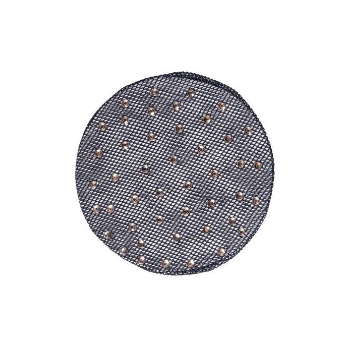 Siatka do włosów HKM Rosegolden Sparkl czarna/rose gold