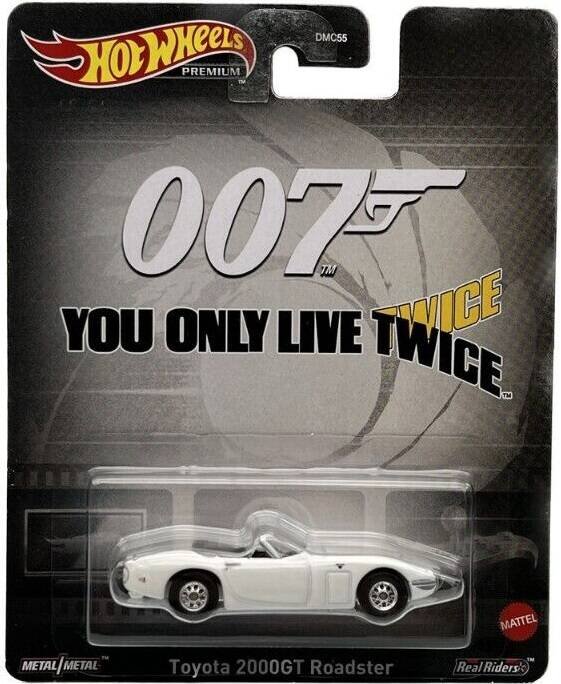 HOT WHEELS PREMIUM CAR James Bond 007 Toyota 2000GT Roadster autko metalowe