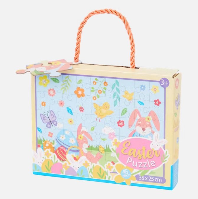 Puzzle Wielkanoc Układanka Wielkanocna Puzzle Wielkanocny Zajączek Puzzle Easter 45 Elementów