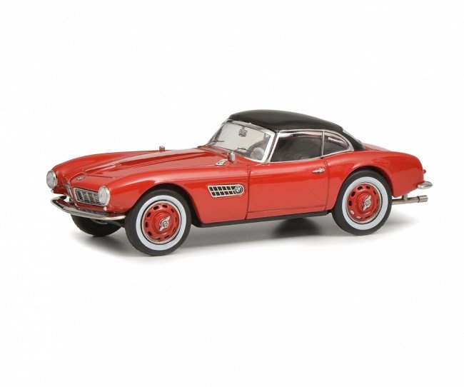 Schuco Bmw 507 With Hardtop Red Black 1:43 450218600