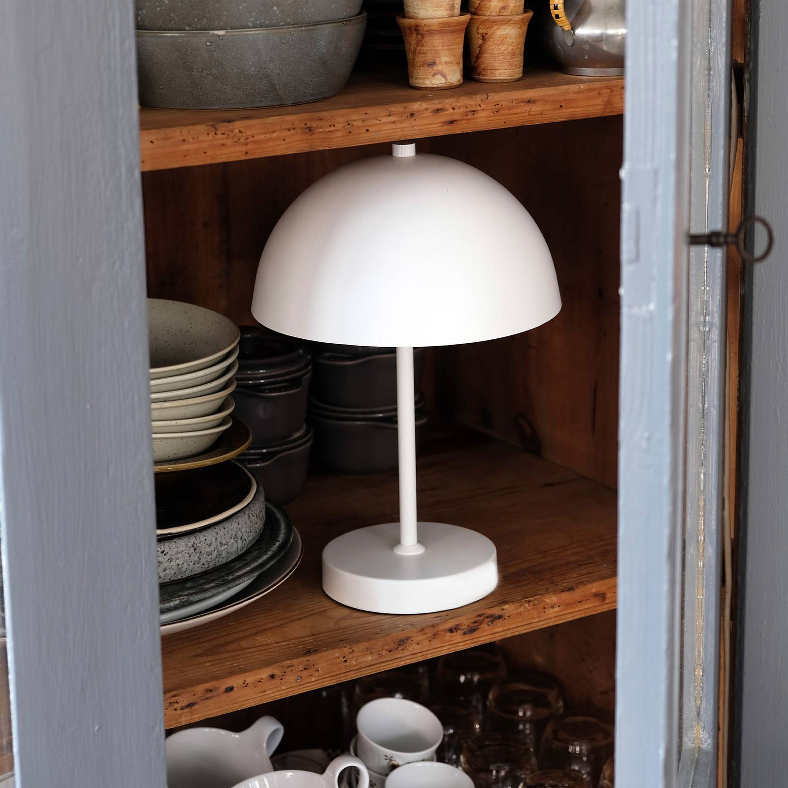 Dyberg Larsen Lampa stołowa  lampa stołowa Stockholm led 3W 2800K 30 cm stalowa biel twm_1004937