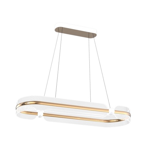 Sopla lampa wisząca 1xLED/56W złota/biała PND-63728-56W-3K-GD