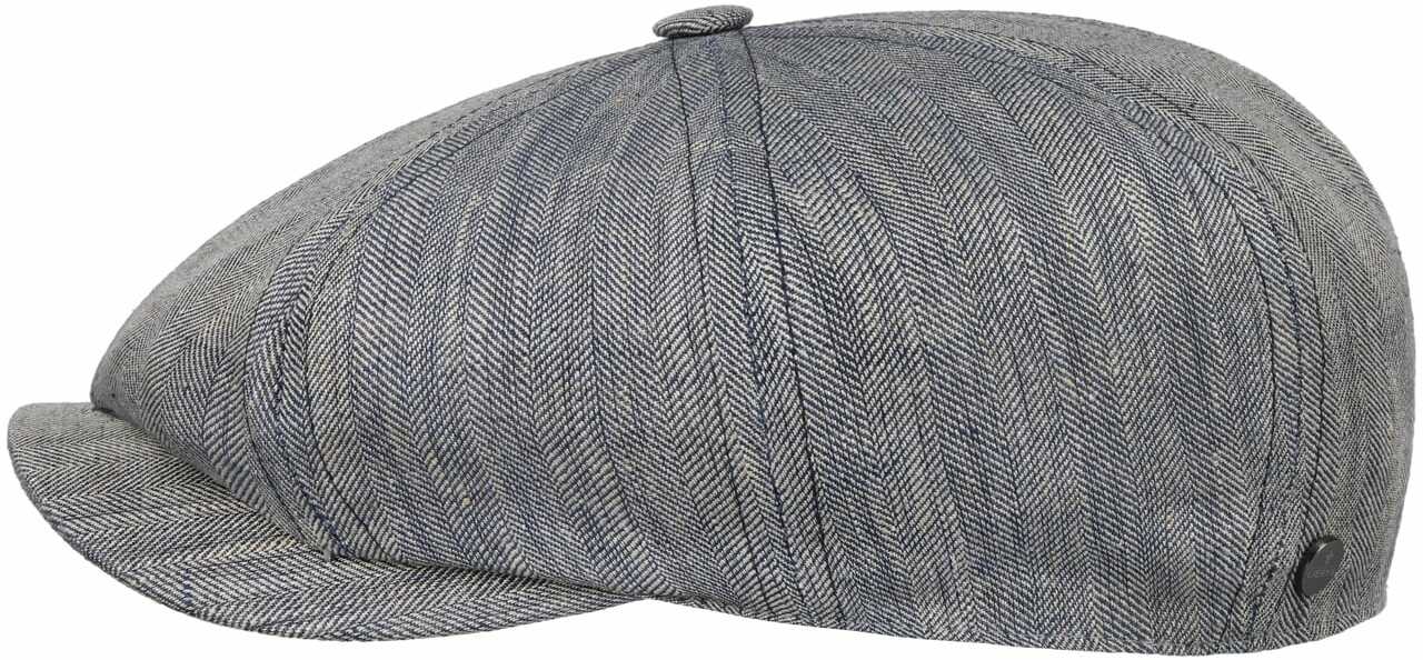 Czapka Kaszkiet Herringbone by Lierys, niebieski, M (56-57 cm)