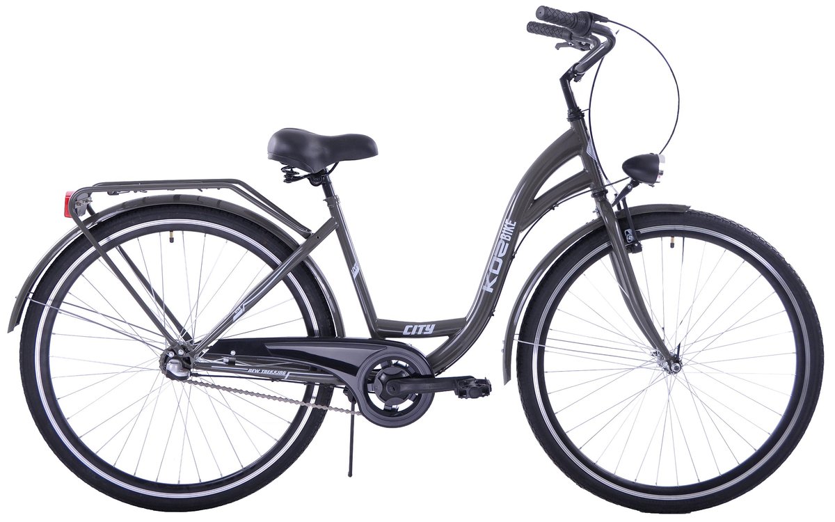 Rower miejski 28 damski Kozbike (K3) 3 biegi grafitowy