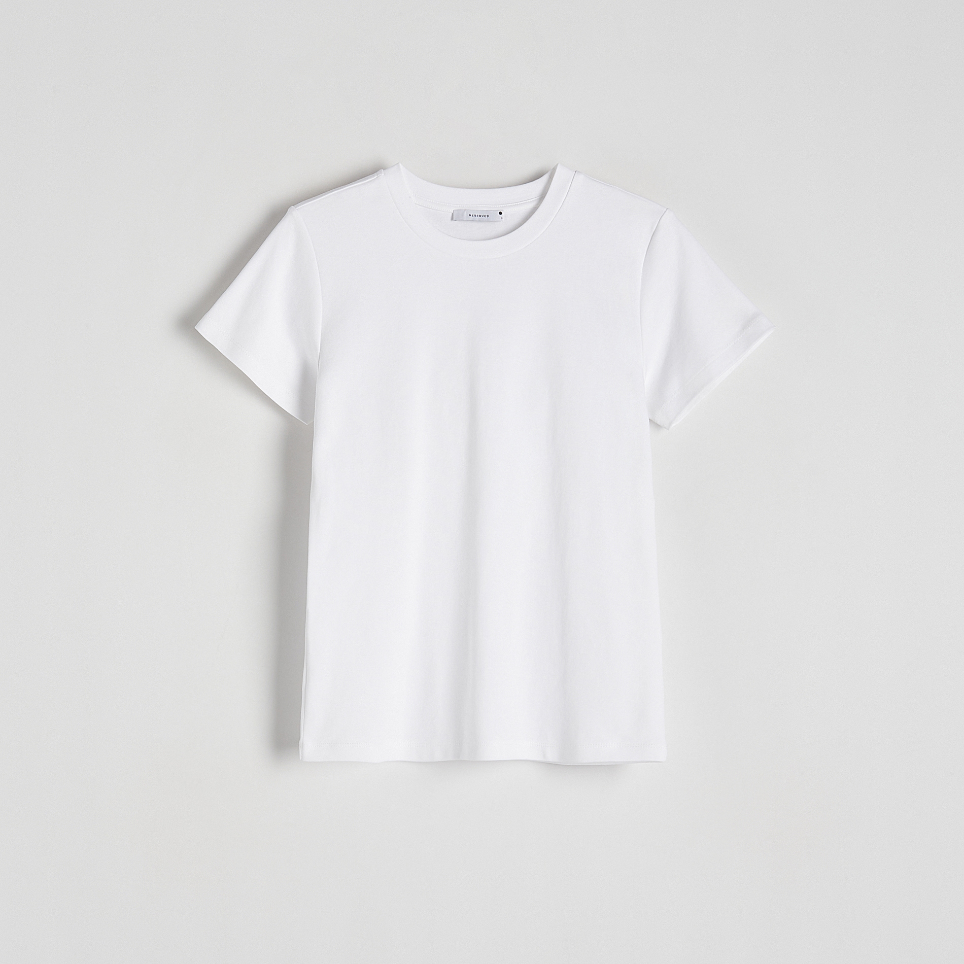 Reserved - Bawełniany t-shirt - Biały