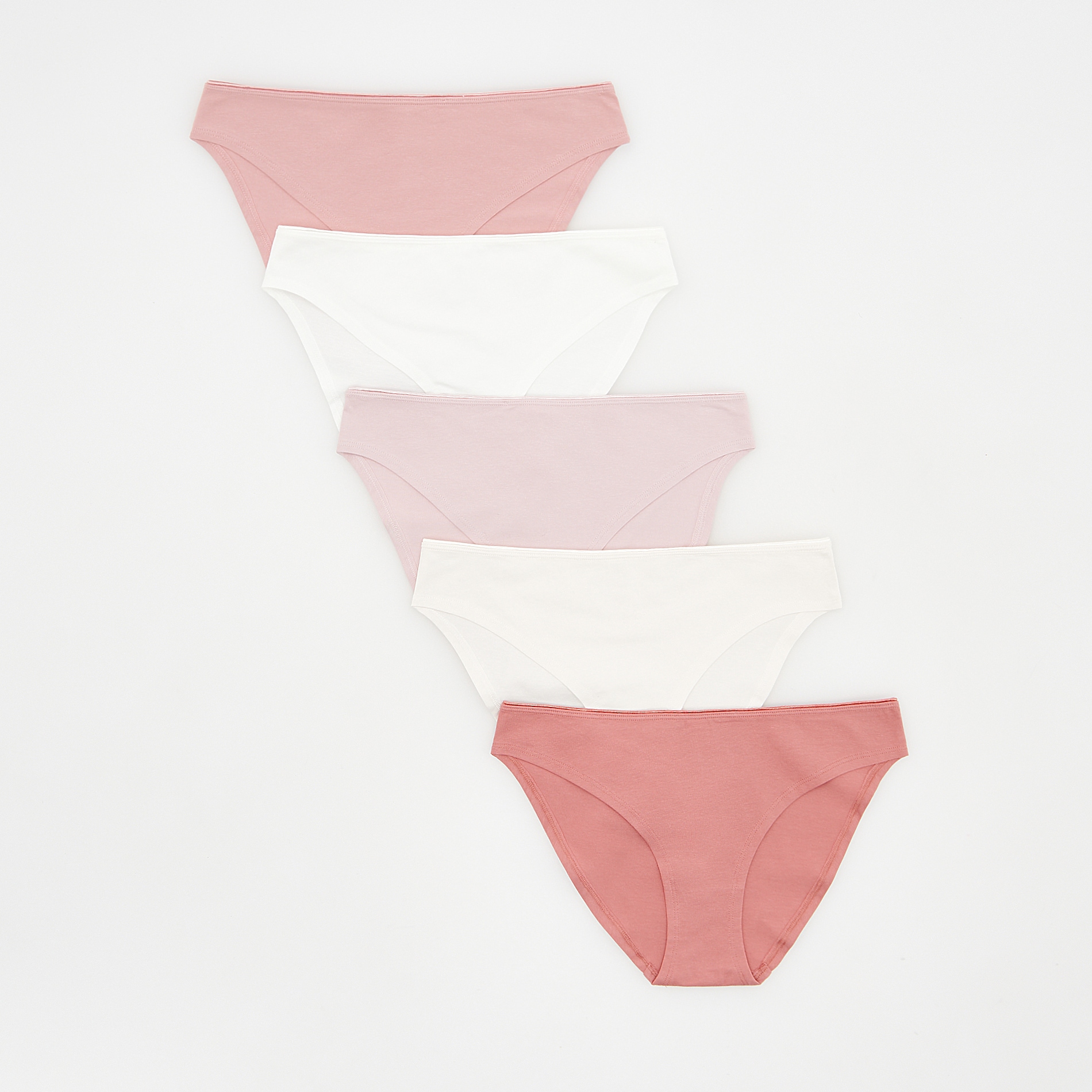 Reserved - Bawełniane majtki bikini 5 pack - Pink