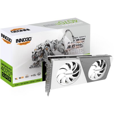 Inno3D GeForce RTX 4070 Ti Super TWIN X2 OC WHITE 16GB GDDR6X 256bit DLSS