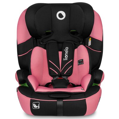 Fotelik samochodowy LIONELO Levi One i-Size (9-36 kg) Czarno-różowy