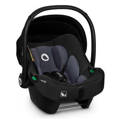 Lionelo, Fotelik samochodowy Lo-astrid i-size 40-80 cm, black grey, szary