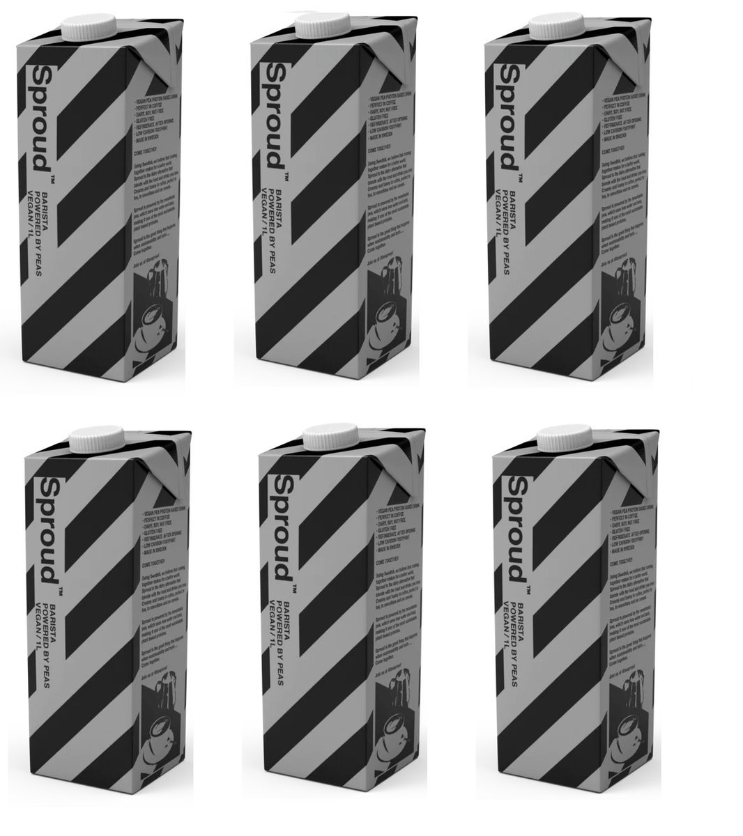 6x Sproud Barista 1l - napój roślinny dla baristów