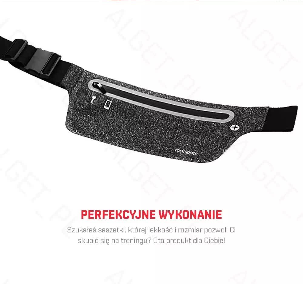 Cienka Saszetka Biodrowa Nerka do biegania ROCK