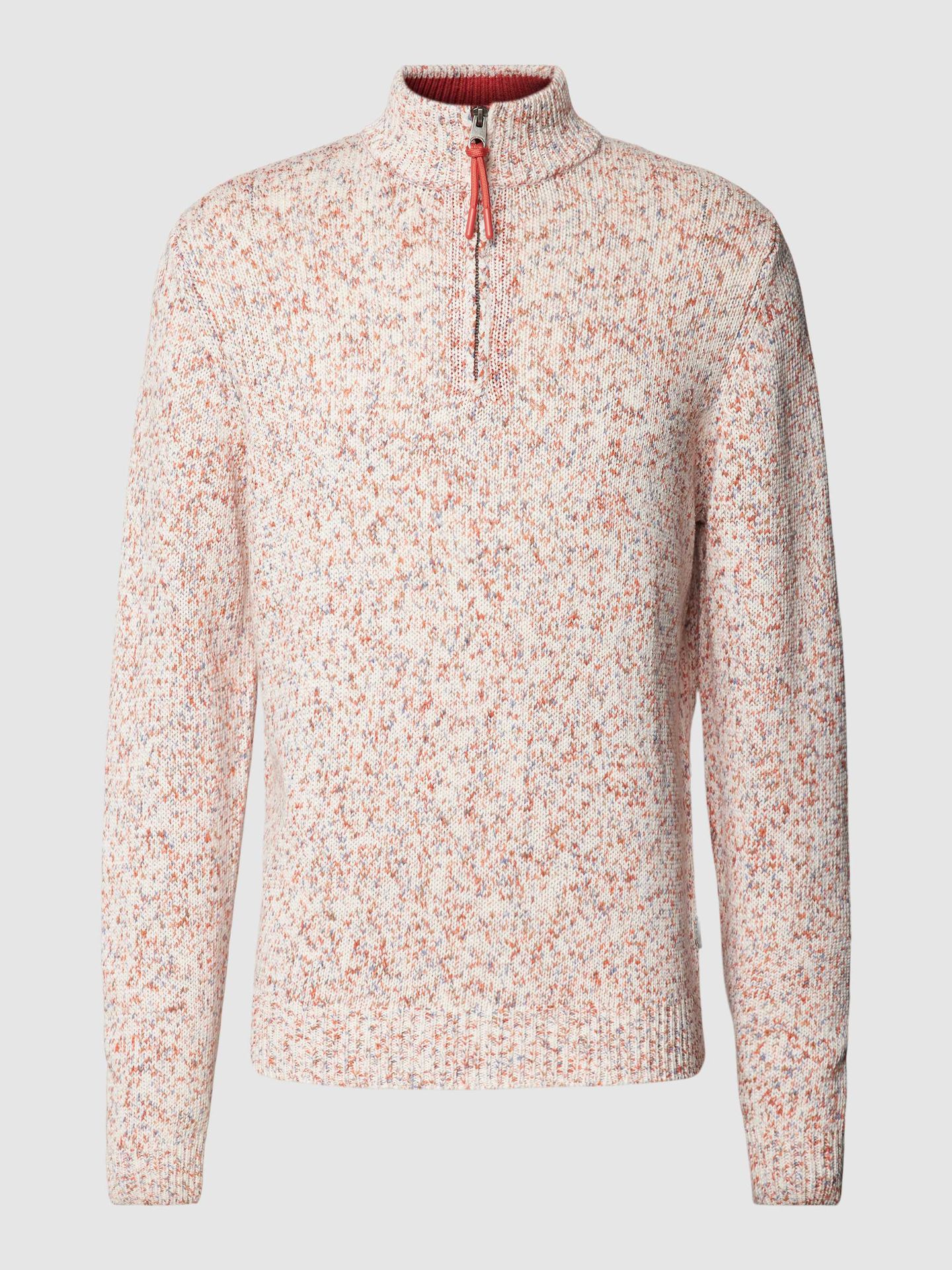 Sweter z dzianiny z kołnierzem