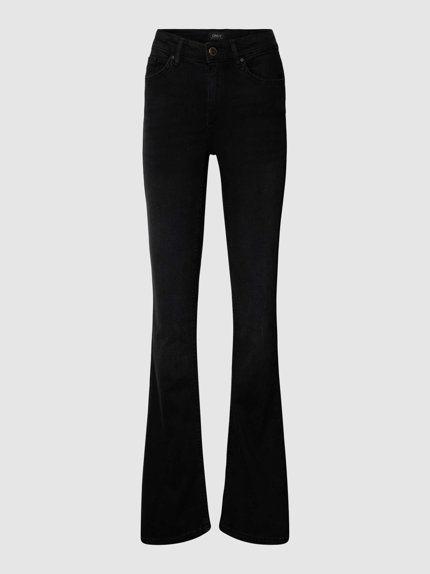 Jeansy o rozkloszowanym kroju z dodatkiem streczu model ‘BLUSH’