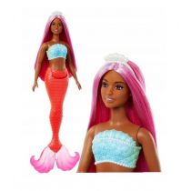 Barbie Lalka Syrenka Koralowy ogon HRR04 Mattel