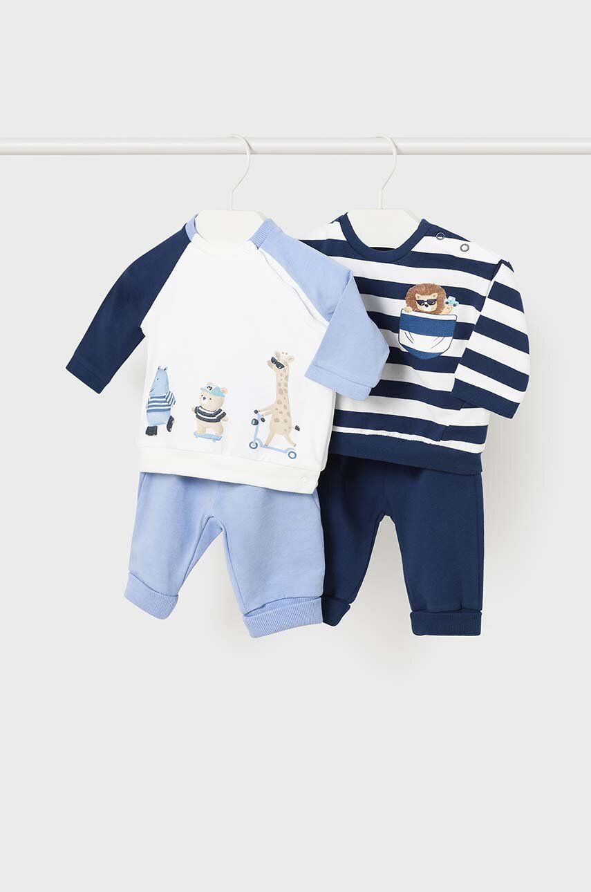 Mayoral Newborn komplet niemowlęcy 2-pack kolor niebieski