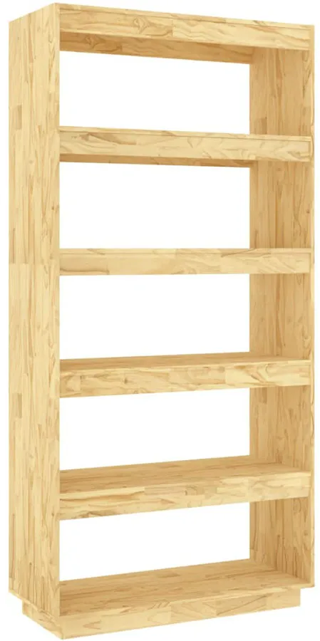 Naturalny Regał Z Litego Drewna Z 5 Półkami W7-D41