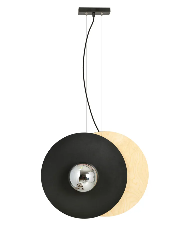Nowoczesna wisząca lampa grafit - 3X D104 H2-K09