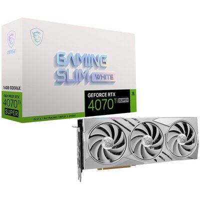 MSI GeForce RTX 4070 Ti SUPER GAMING X SLIM WHITE 16GB GDDR6X
